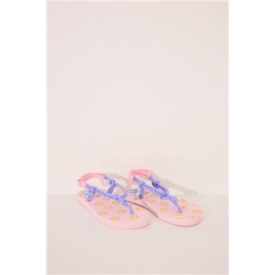 Chanclas tiras morado y rosa Snoopy