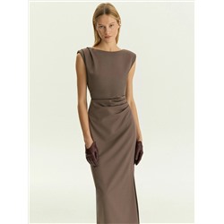 Платье со сборками, PL1678/trufel