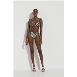 Top bikini floral reversible