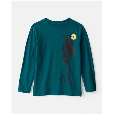 OshKosh B'gosh   Boys Fantasy Football Long-Sleeve Graphic Tee - Tan