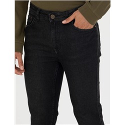 Siyah Slim Fit Jean Pantolon