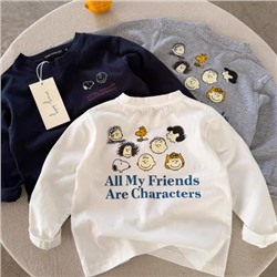 Лонгслив для мальчиков и девочек. Хлопок 90%