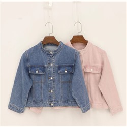 Джинсовая куртка для девочек 6-10 лет