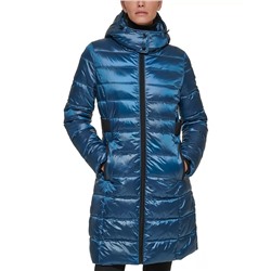 CALVIN KLEIN Women's Shine Hooded Packable Puffer Coat