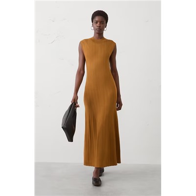 Ribbed Maxi Sweater Dress