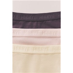 Pack 3 bragas clásicas morada, rosa y amarilla