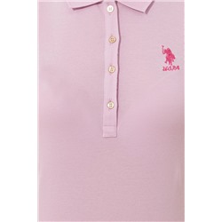 Kadın Manolya Basic Polo Yaka Tişört