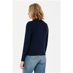 Kadın Lacivert Basic Triko Hırka