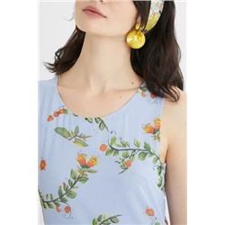 Vestido largo evasé apertura