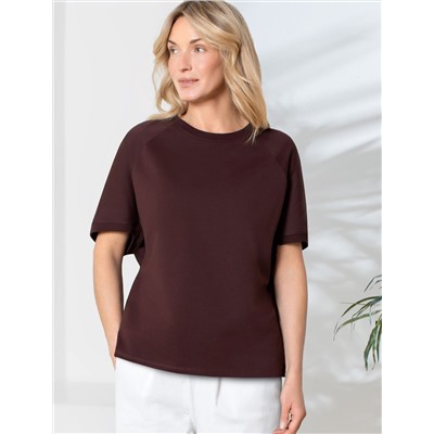 Футболка свободная из футера двухнитки с эластаном