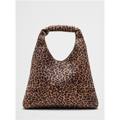 Vegan Leather Mini Slouchy Tote