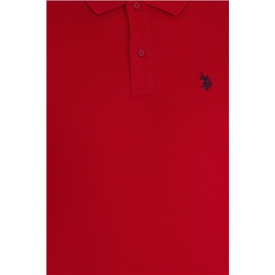 Erkek Bordo Basic Polo Yaka Tişört