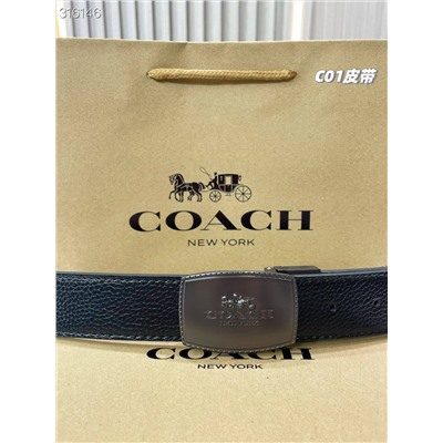 Двухсторонний мужской ремень с двумя пряжками КОУ*Ч