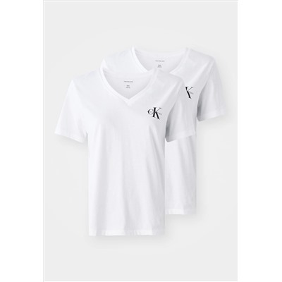 Calvin Klein Jeans MONOLOGO TEE 2 PACK - Camiseta básica
