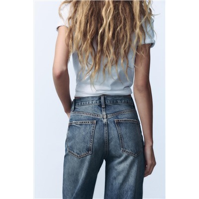 TRF WIDE-LEG HIGH-WAIST FULL LENGTH JEANS
