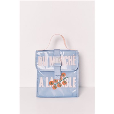 Bolsa térmica porta alimentos azul