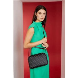 Pierre Cardin Siyah Monogram Kadın Omuz Çantası 05PO22Y1536