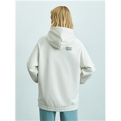 Трикотажный худи свободного силуэта oversize