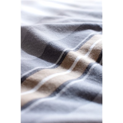 Destry King Size %100 Pamuk Flanel Nevresim Takımı - Gri