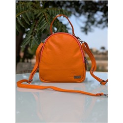 Итальянская сумка - рюкзак из натуральной кожи от AB Zapatos mochila NAPA naranja АКЦИЯ
