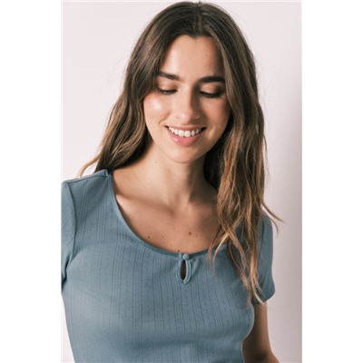 Pijama verde estampado rayas