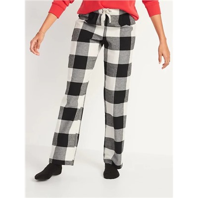 Patterned Flannel Pajama Pants for Women