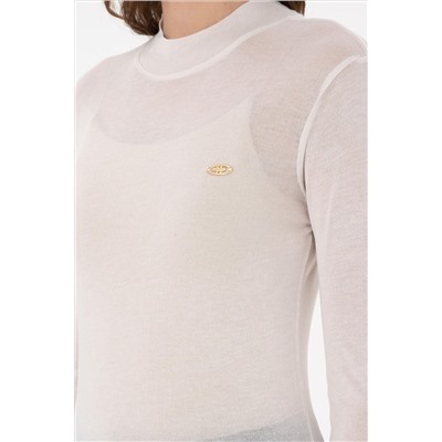 Kadın Taş Balıkçı Yaka Sweatshirt