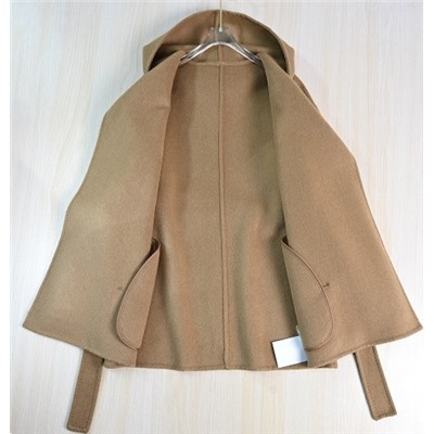 Женское шерстяное пальто с капюшоном АЙСИК*Л