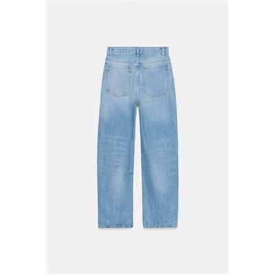 TRF HIGH-WAIST STRAIGHT LEG JEANS