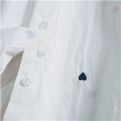 Женская рубашка с вышитыми сердечками  ❤️Sinsa*y