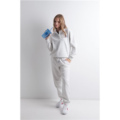 Sudadera polo felpa gris oscuro