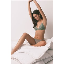 Sujetador triangular encaje verde