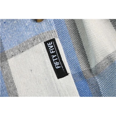 Мужская рубашка свободного покроя с длинными рукавами