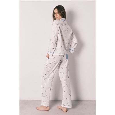 Pijama camisero largo algodón Hello Kitty