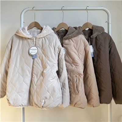 Детская двусторонняя куртка с капюшоном, экспорт в Японию