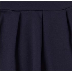 Girls Uniform Ponte Knit 2 In 1 Dress - blue