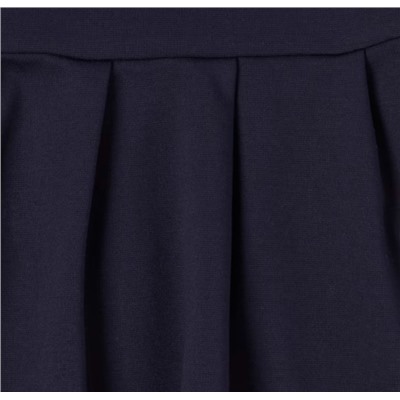 Girls Uniform Ponte Knit 2 In 1 Dress - blue