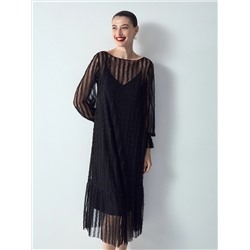 Платье миди из кружева, PL1508/lace