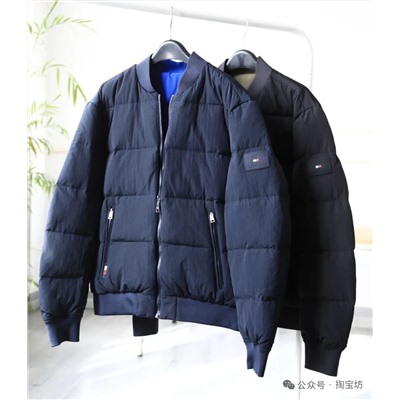 Мужской двусторонний пуховик  Tomm*y Hilfige*r   Экспорт