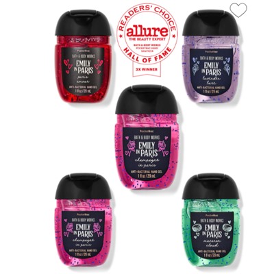 City of Love Pocketbac Hand Sanitizer 5-Pack
