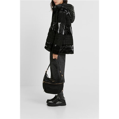 Chaqueta acolchada jacquard