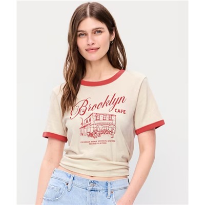 EveryWear Crew-Neck Graphic T-Shirt