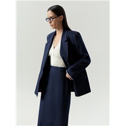 Двубортный жакет с необработанным краем, ML807/soprano