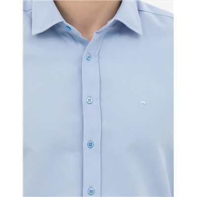 Koyu Mavi Slim Fit Uzun Kollu Gömlek