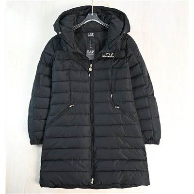 Женское утепленное пальто со съемным капюшоном  EMPORIO ARMAN*I