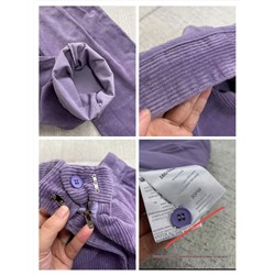 Женские вельветовые брюки  Ba&S*h красивого нежного цвета, широкой свободный крой