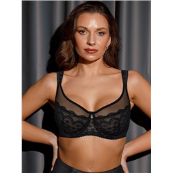 Бюстгальтер 7011 Coquette Черный ЧЗ мягкая Fluide