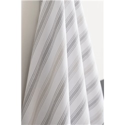 Guamod Pamuklu Banyo Havlusu - Beyaz/Gri - 75x150 cm