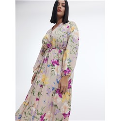 Gemustertes Kleid aus Viskose