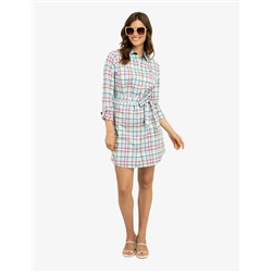 PLAID OXFORD DRESS